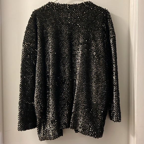 NWT Express open front fleece and sequin jacket - Picture 8 of 9